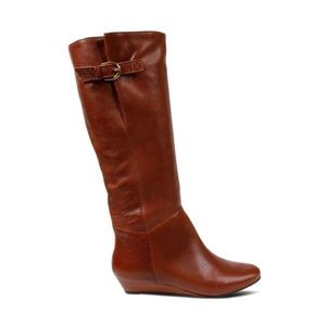 Steve Madden Intyce Cognac Leather Boots